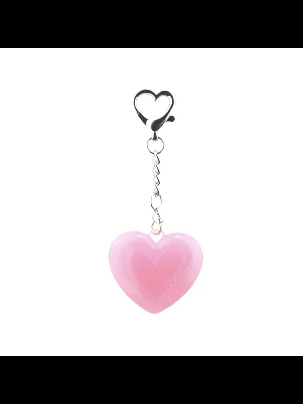 Pink Heart Keychain Charm/Lip Balm